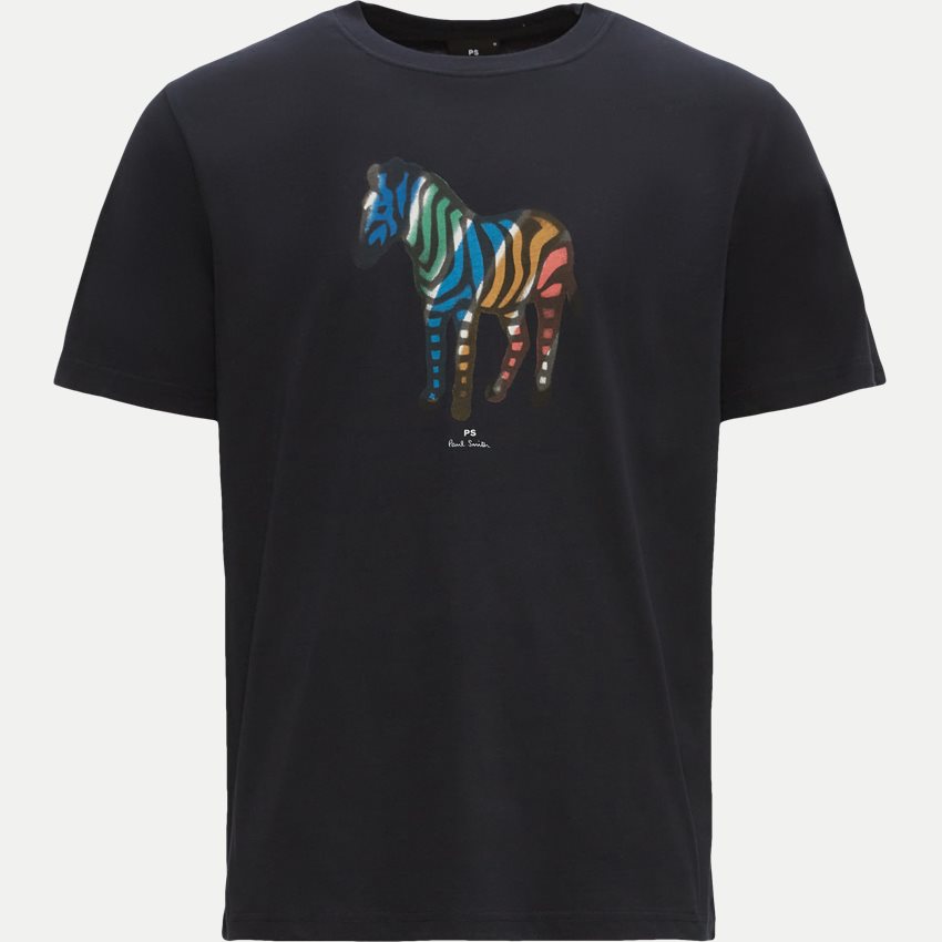 PS Paul Smith T-shirts 0111R-KP382 T-SHIRT ZEBRA NAVY