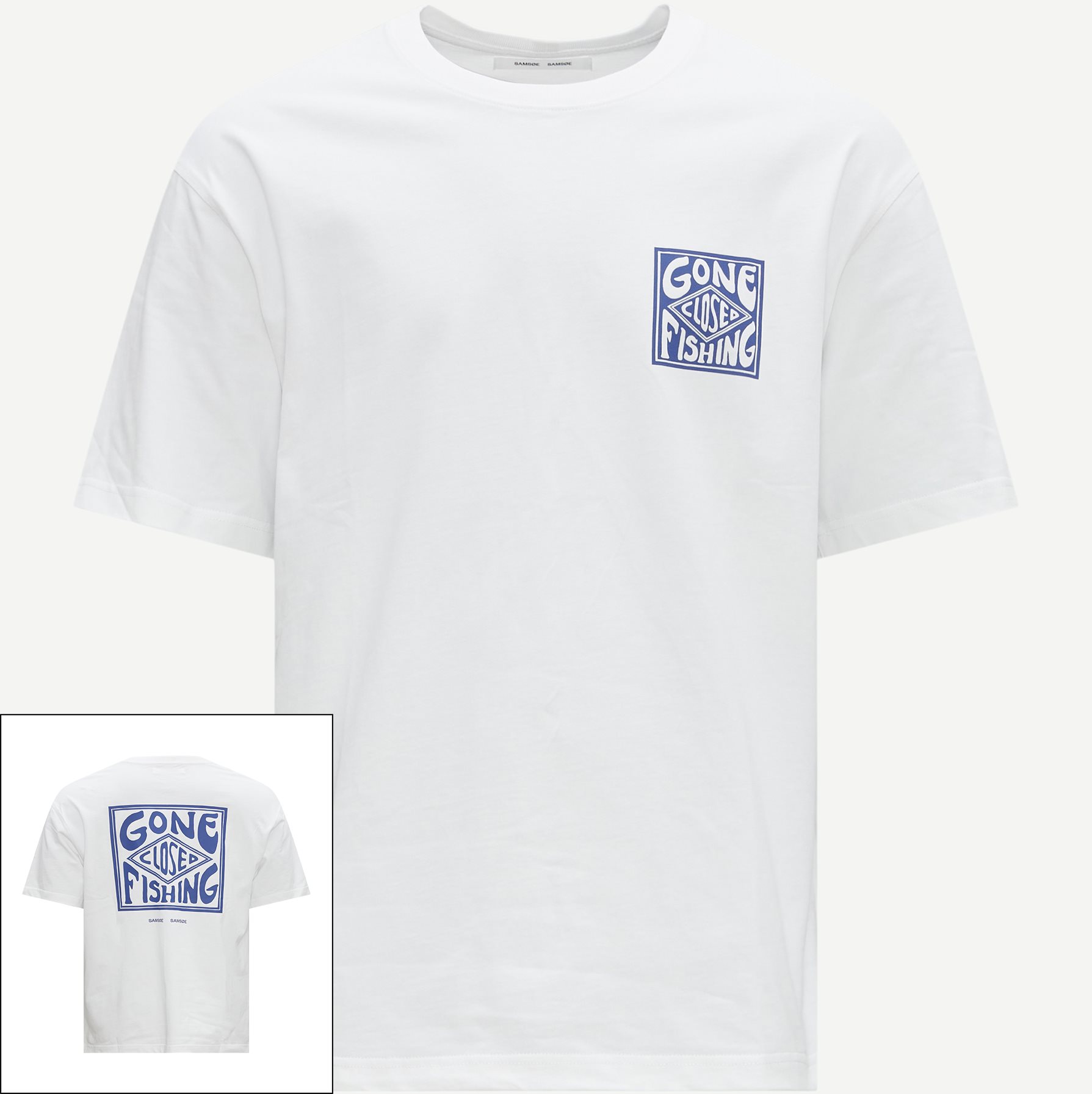Samsøe Samsøe T-shirts GONE FISHING UNI T-SHIRT 11725 Hvid