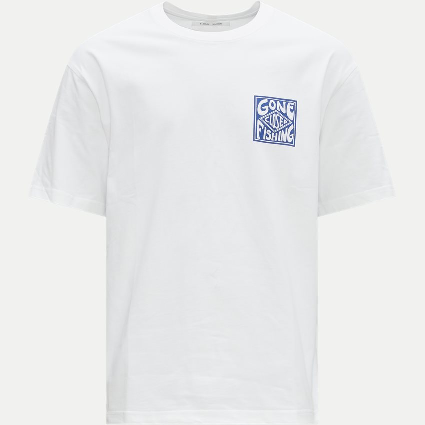 Samsøe Samsøe T-shirts GONE FISHING UNI T-SHIRT 11725 WHITE