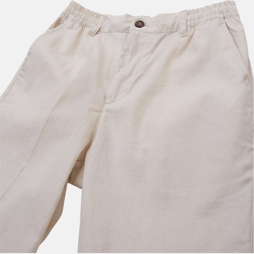 Les Deux Trousers PINO LINEN PANTS LDM510072 IVORY MELANGE/ORANGE