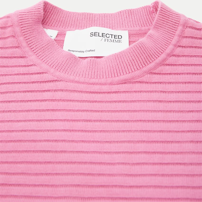 Seleted Femme Stickat 16088685 LAURINA LS KNIT O-NECK PINK