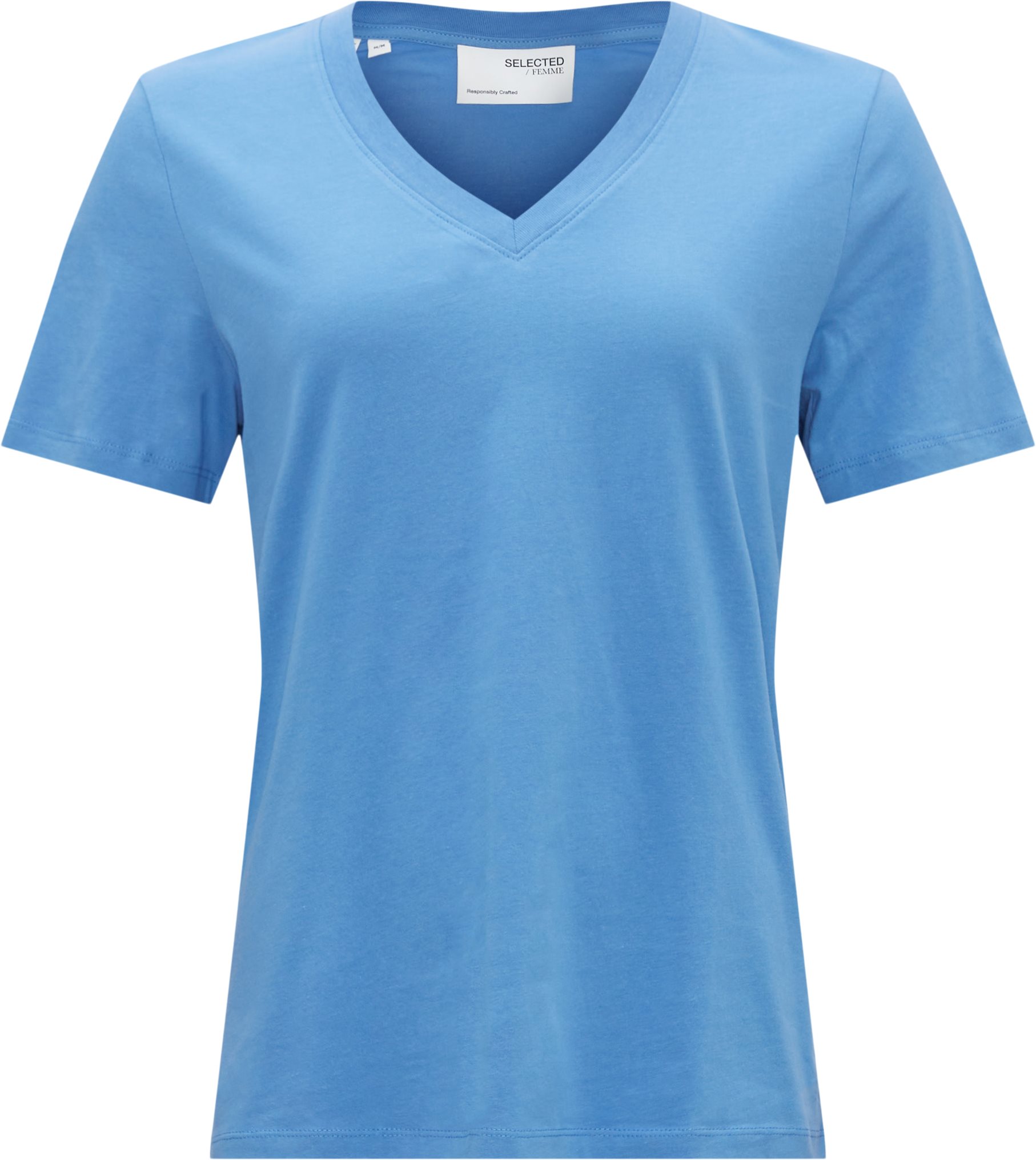 V-NECK Femme MARINE from ESSENTIAL T-shirts EUR SS Seleted TEE 16087922 22
