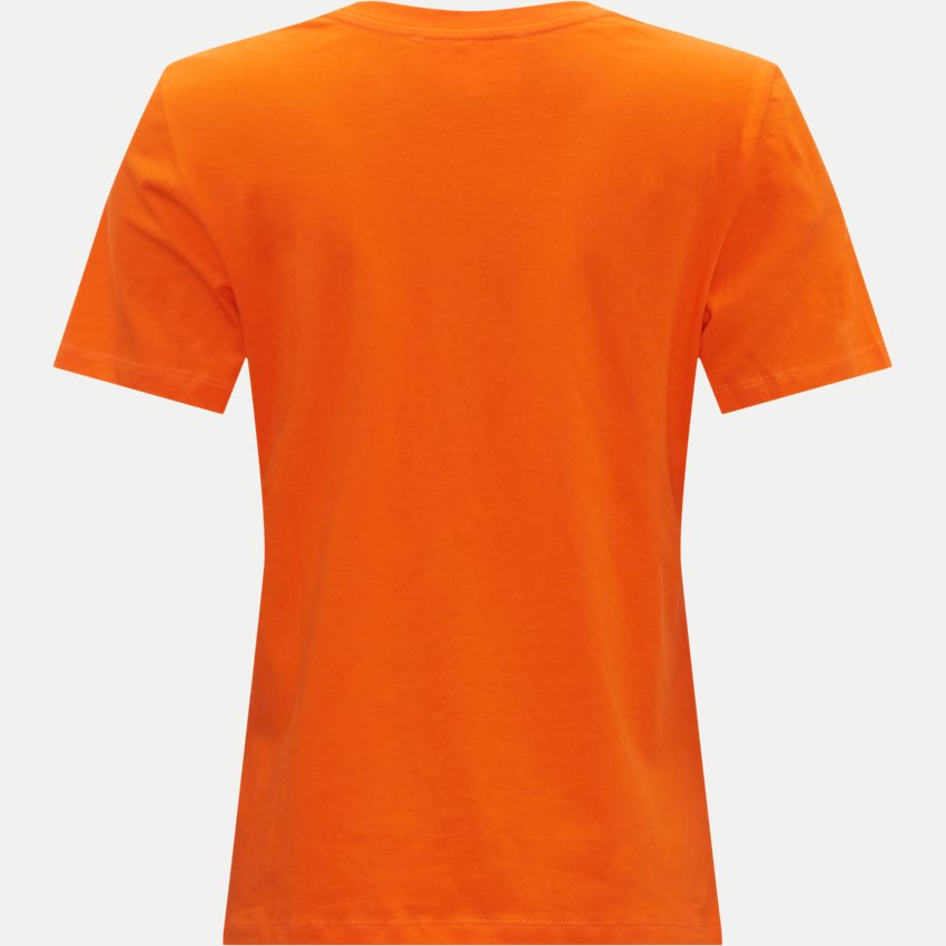 Seleted Femme T-shirts 16087922 ESSENTIAL SS V-NECK TEE ORANGE