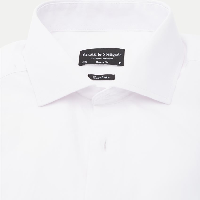 Bruun & Stengade Shirts BEGOVIC SHIRT 100-18 WHITE