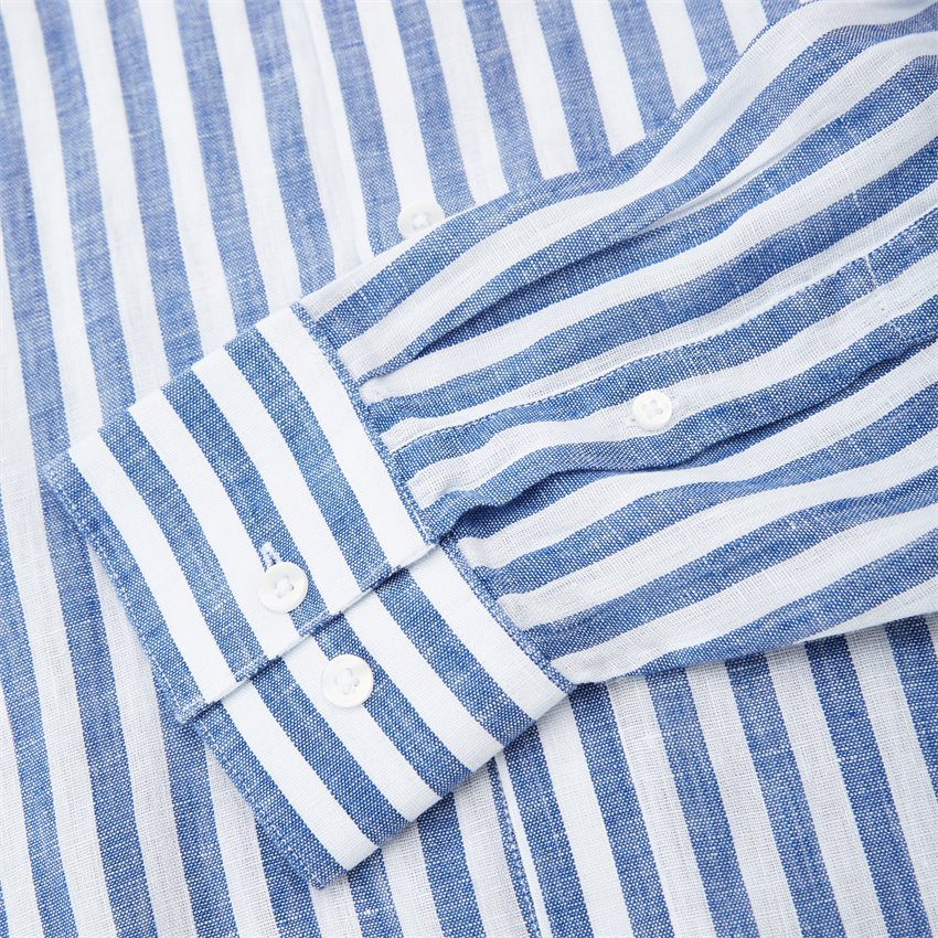 Bruun & Stengade Shirts VALENCIA SHIRT 19002 BLUE/WHITE