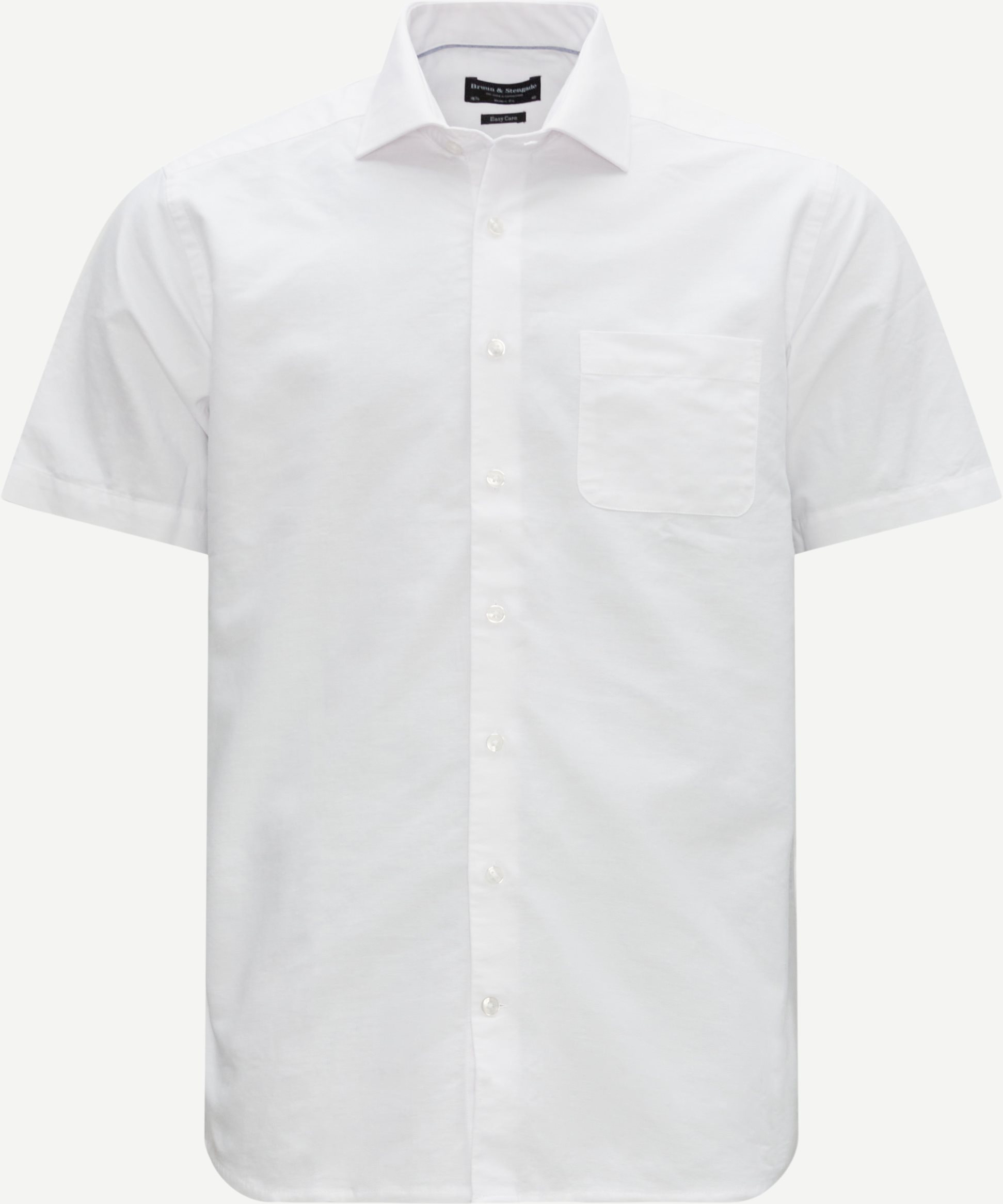 Bruun & Stengade Short-sleeved shirts JULIUS SHIRT 14004 White
