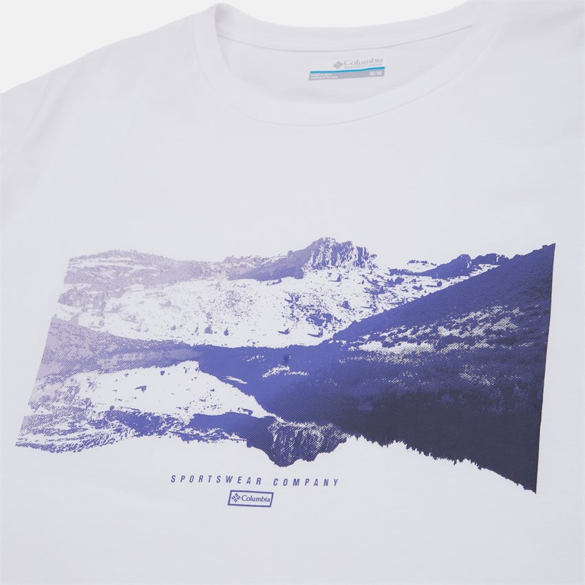 Columbia T-shirts PATH LAKE GRAPHIC T-SHIRT II HVID