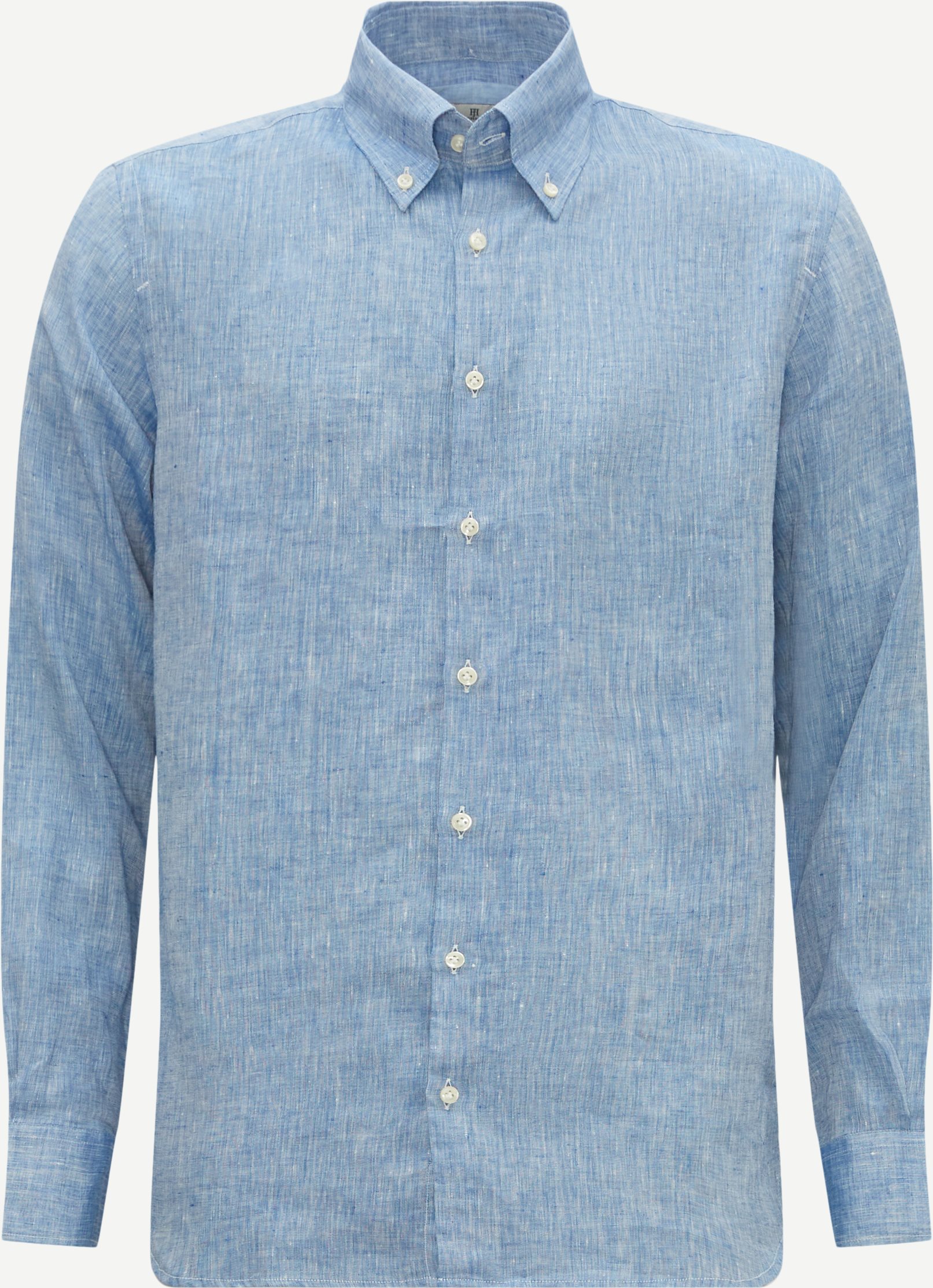 Hansen & Jacob Shirts 11350 WASHED LINEN SHIRT Blue