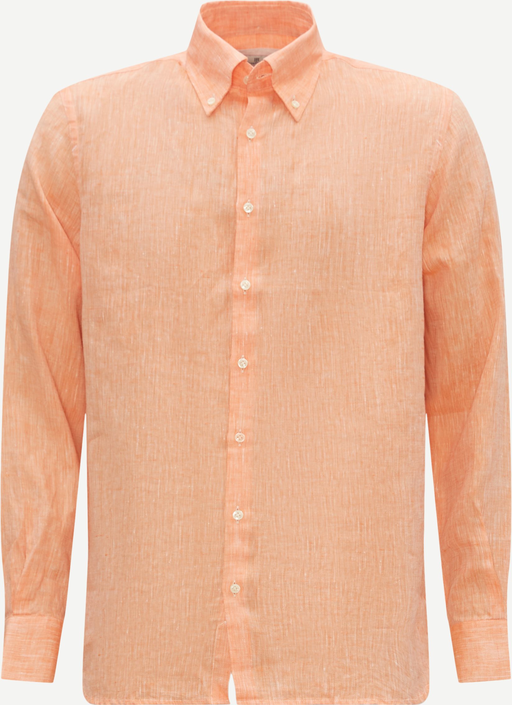 Hansen & Jacob Shirts 11350 WASHED LINEN SHIRT Orange