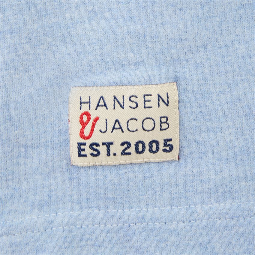 Hansen & Jacob T-shirts 11430 STRIPE BACK RUGGER BLUE