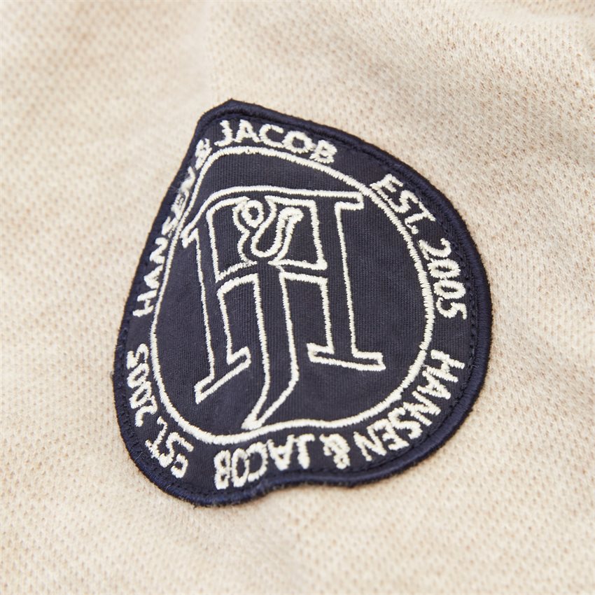 Hansen & Jacob T-shirts 11432 HONEYCOMB RUGGER BEIGE