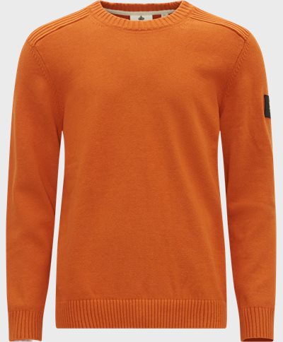 Lyle & Scott Knitwear SHOULDER DETAIL CREW NECK KNIT KN1841V Orange