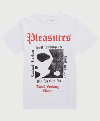 Pleasures T-shirts REALITY TEE Vit
