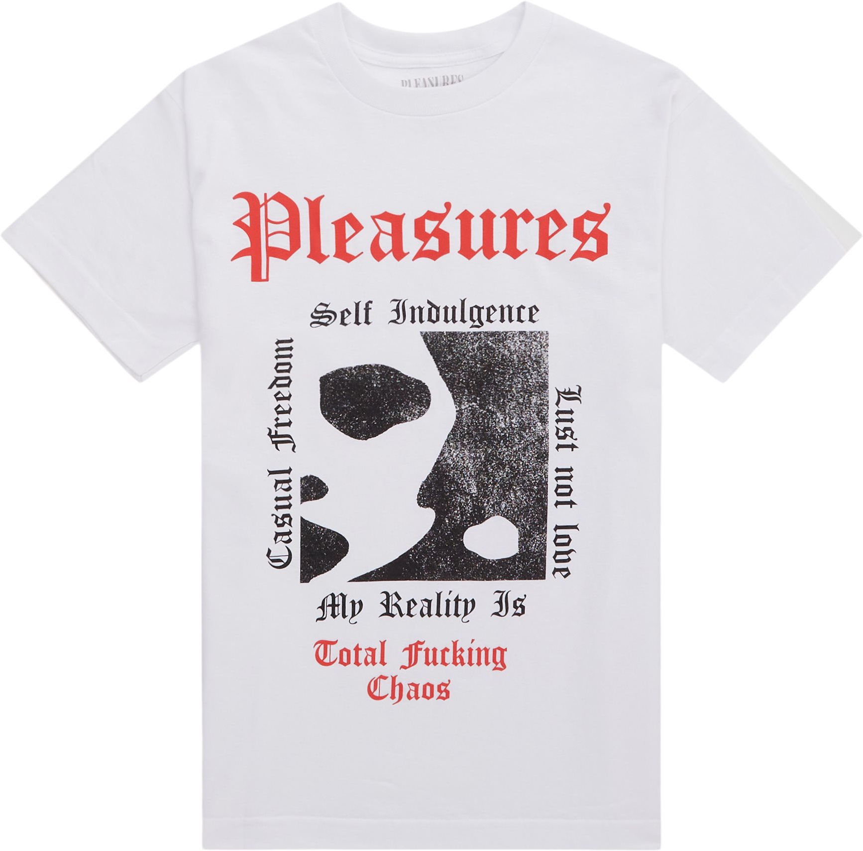 Pleasures T-shirts REALITY TEE White