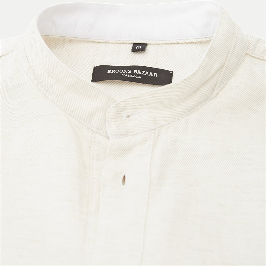Bruuns Bazaar Shirts LIN JOUR SHIRT BBM1531 WHITE