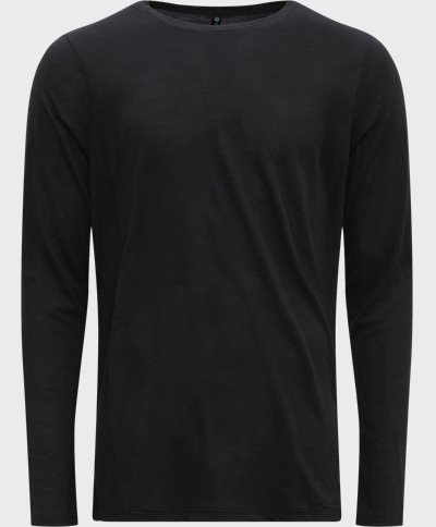 JBS of Denmark T-shirts 1150-14 LS T-SHIRT WOOL Black