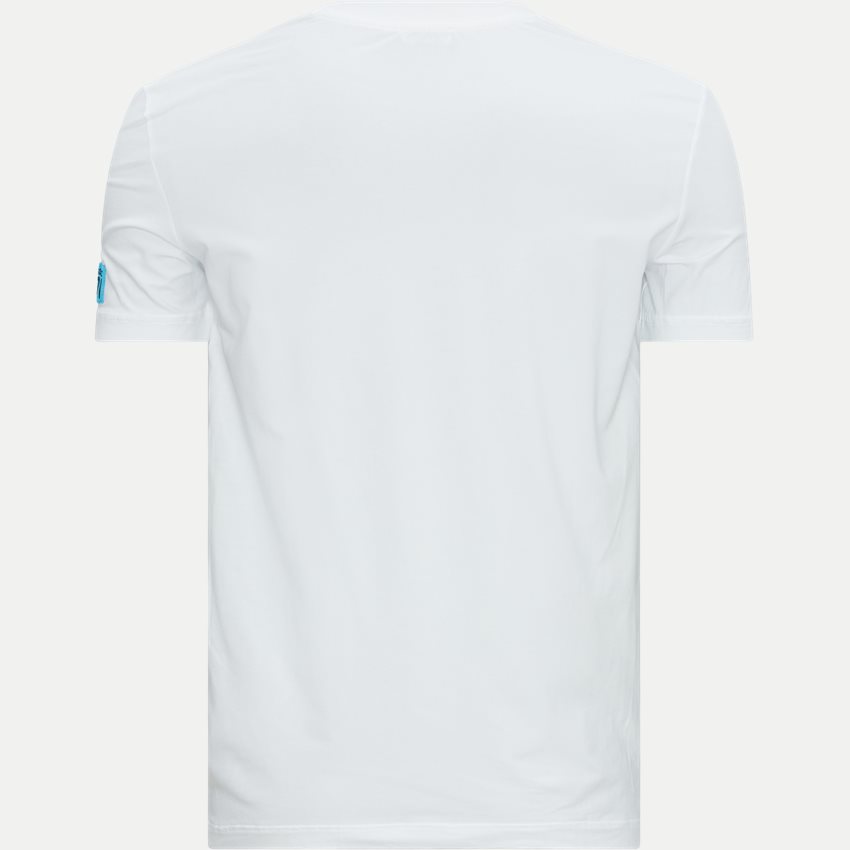 Dsquared2 T-shirts D9M204480 ICON PATCH hvid/blå