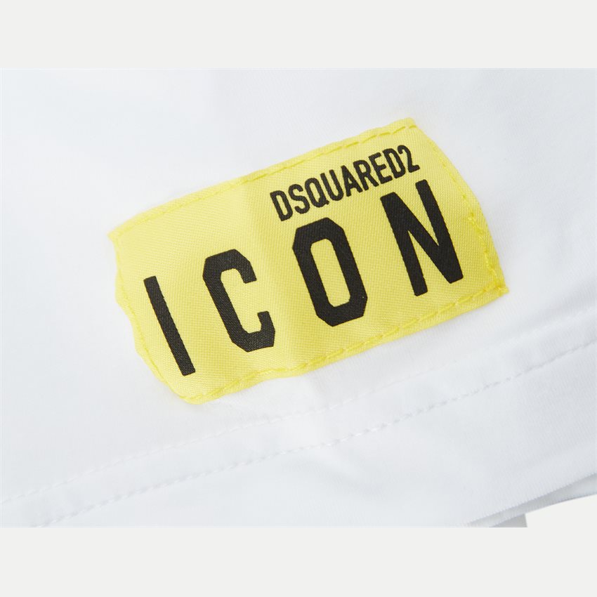Dsquared2 T-shirts D9M204480 ICON PATCH HVID/GUL
