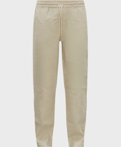 Les Deux PATRICK DRAWSTRING PANTS - Trousers - lead gray/camel 