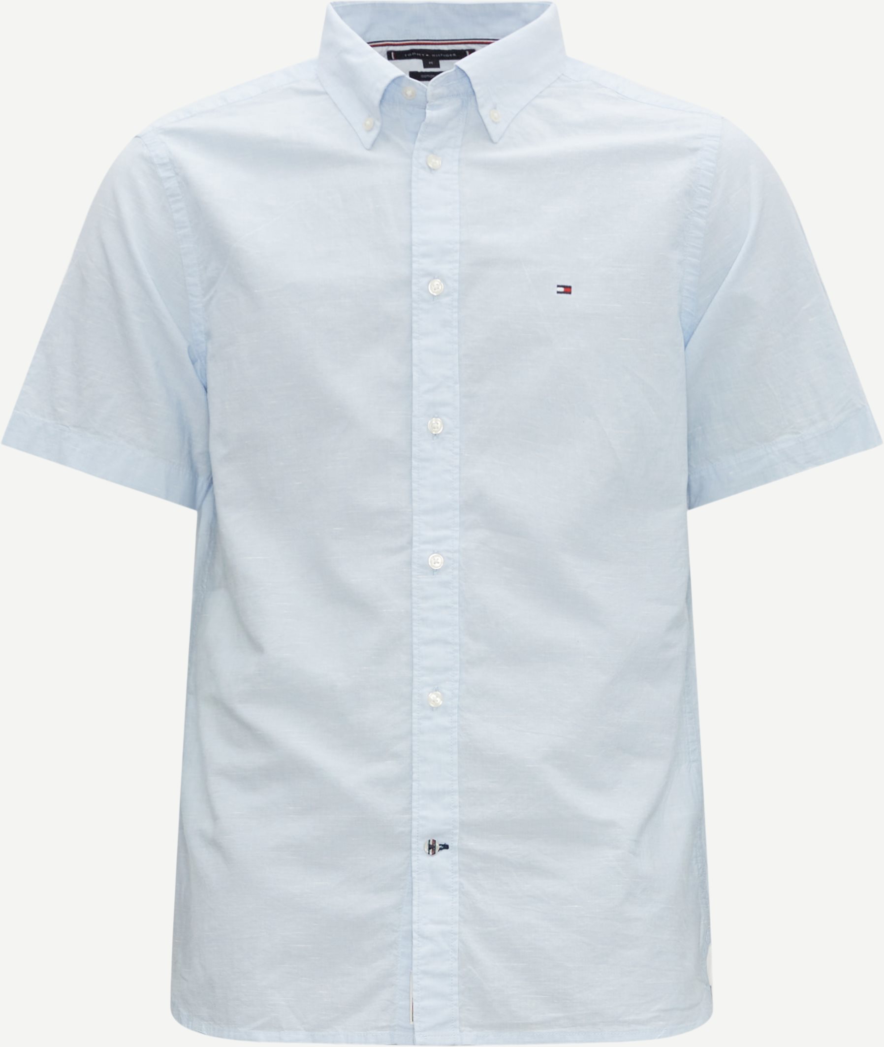 Tommy Hilfiger Short-sleeved shirts 31786 AIRY COTTON LINEN RF SHIRT Blue