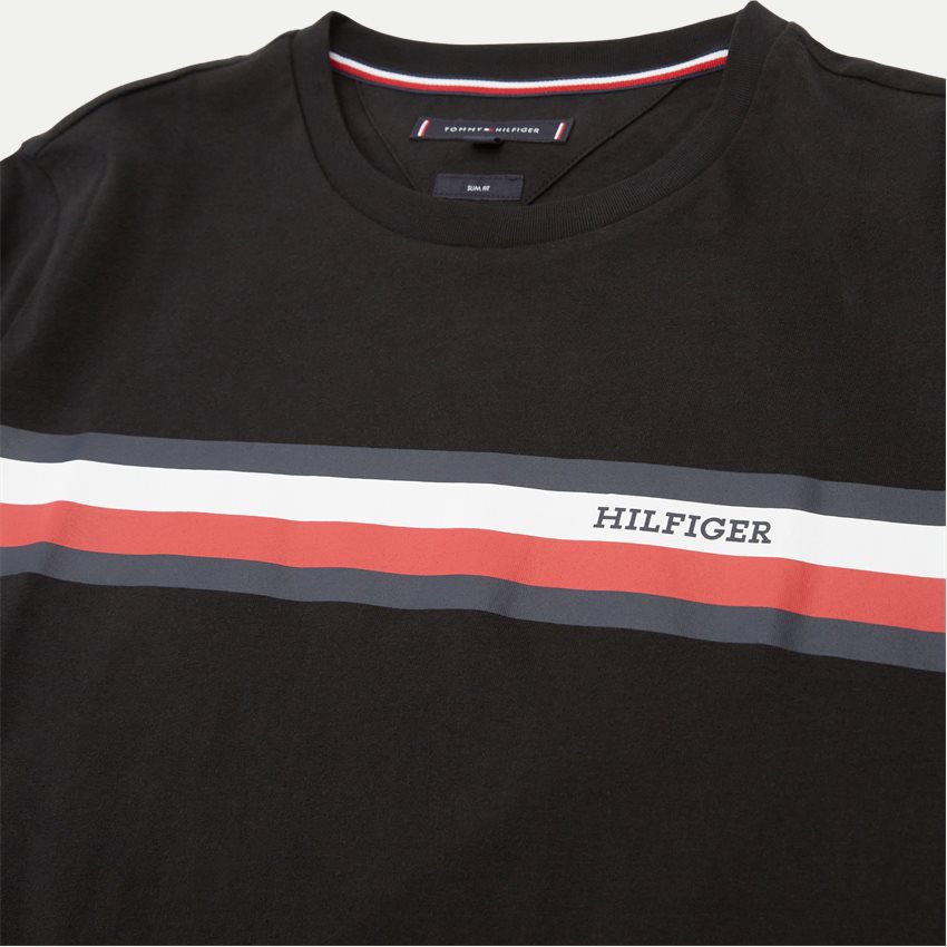 Tommy Hilfiger T-shirts 32119 RWB MONOTYPE CHEST STRIPE SORT