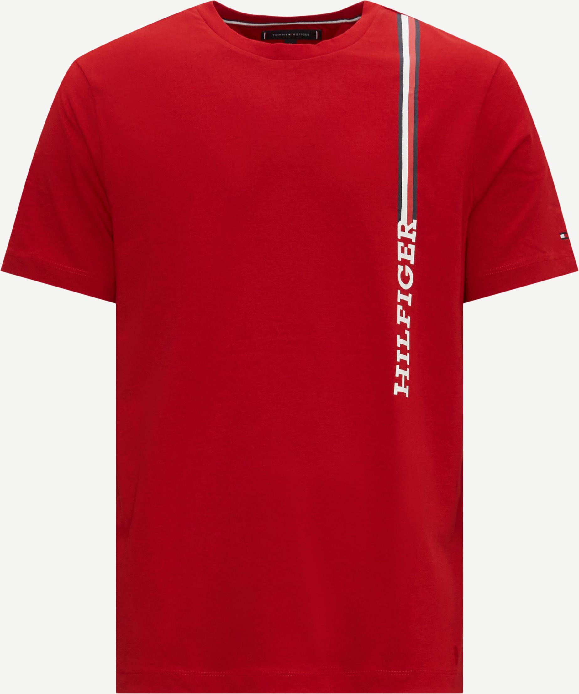 Tommy Hilfiger T-shirts 32118 RWB MONOTYPE VERTICAL STR Rød