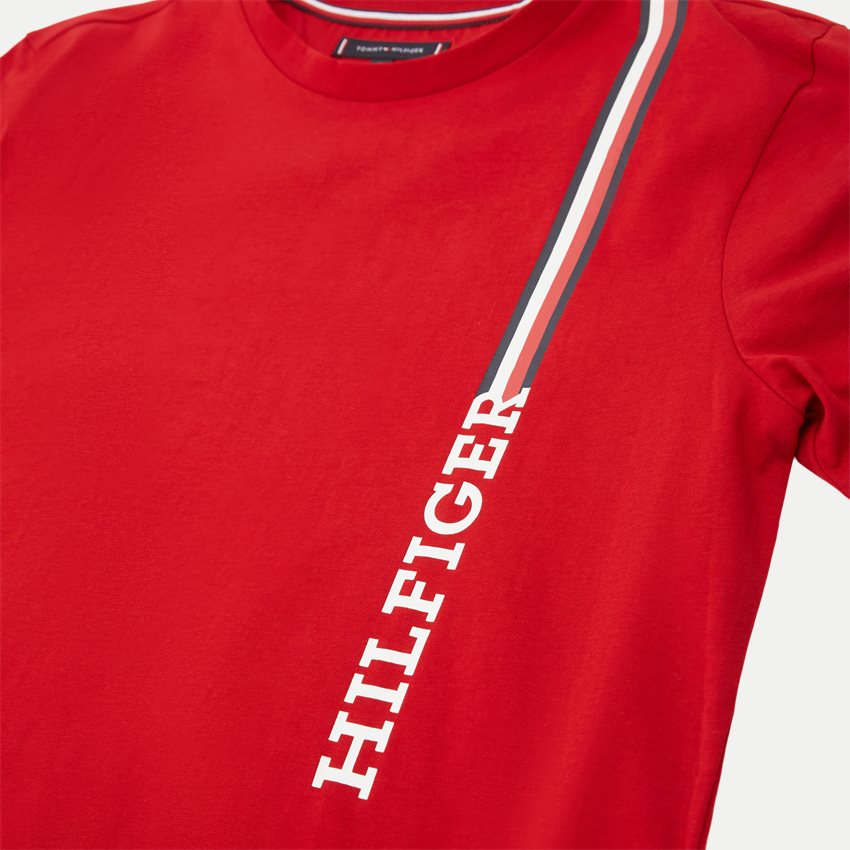 Tommy Hilfiger T-shirts 32118 RWB MONOTYPE VERTICAL STR RØD