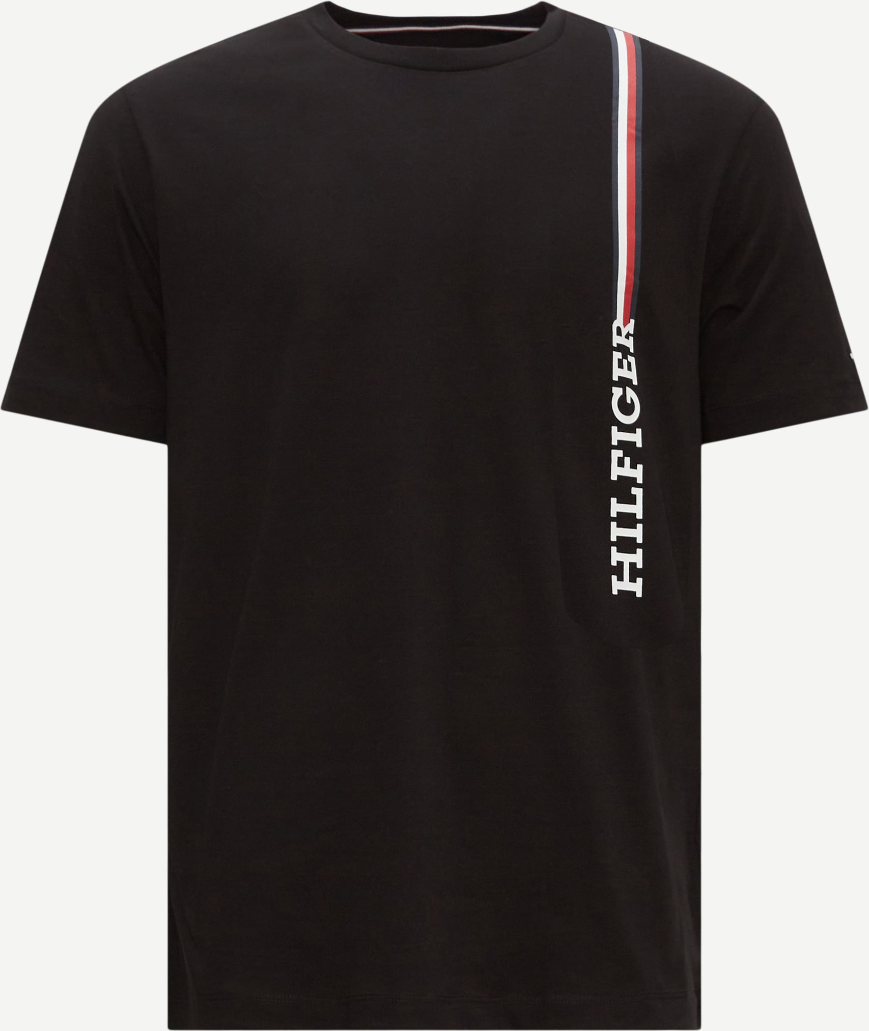 Tommy Hilfiger T-shirts 32118 RWB MONOTYPE VERTICAL STR Svart