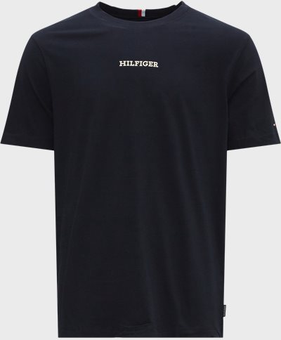 Tommy Hilfiger T-shirts 31538 MONOTYPE SMALL CHEST Blå