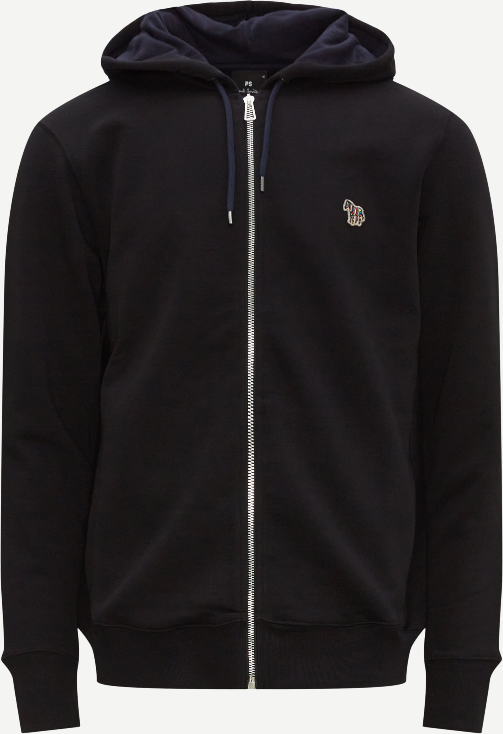 PS Paul Smith Sweatshirts 360RZ-L21116 REG ZIP HOODY ZEBRA Black