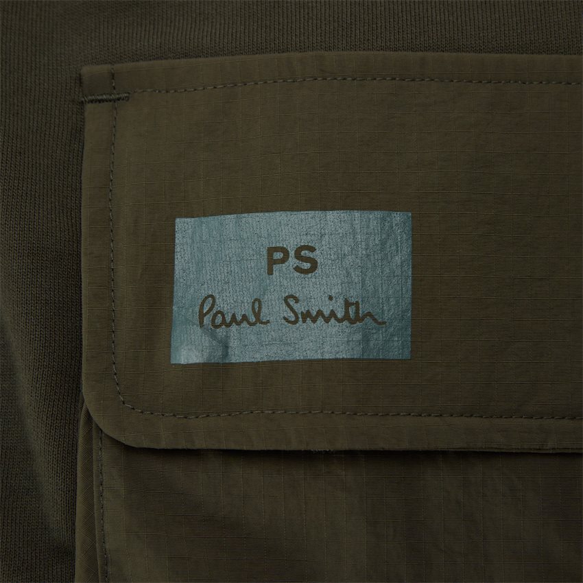 PS Paul Smith Sweatshirts 428Y-L21892 MENS ZIP SWEATSHIRT ARMY