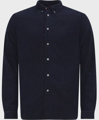 PS Paul Smith Shirts 599R-L21879 MENS LS TAILORED FIT SHIRT BD Blue