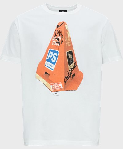 PS Paul Smith T-shirts 011R-LP4252 MENS REG FIT T SHIRT PS CONE White