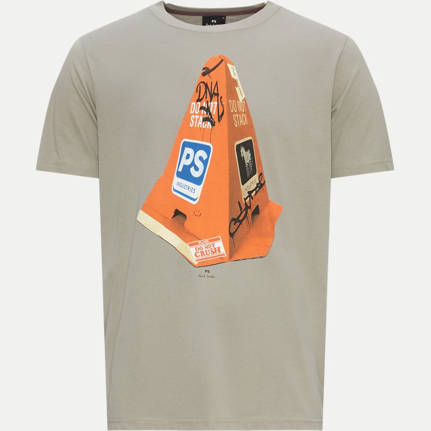 PS Paul Smith T-shirts 011R-LP4252 MENS REG FIT T SHIRT PS CONE SAND