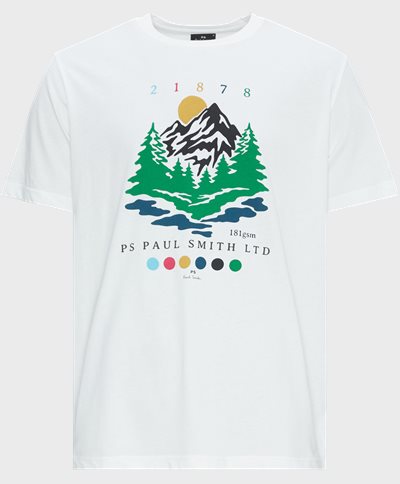 PS Paul Smith T-shirts 011R-LP4249 MENS REG FIT T SHIRT 21878 MT Hvid
