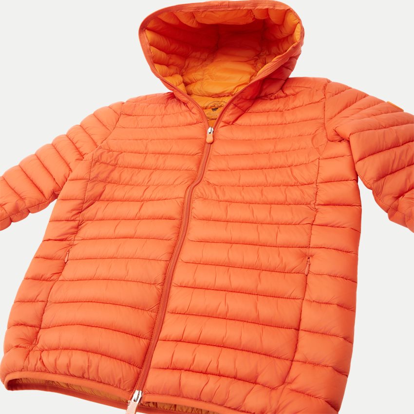 Save The Duck Jackets DUFFY HOODED JACKET ORANGE