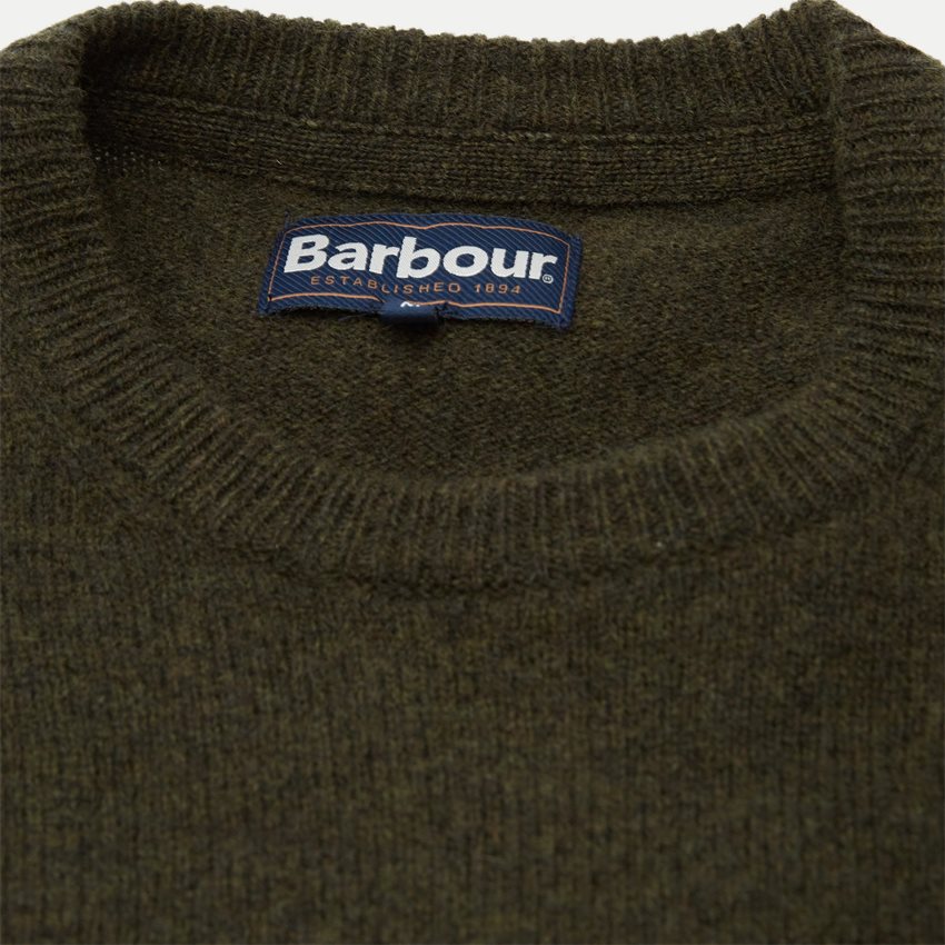 Barbour Knitwear PATCH CREW 2303 OLIVEN