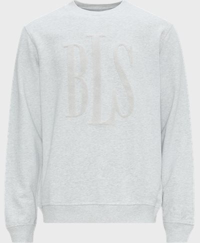 BLS Sweatshirts CLASSIC TONAL LOGO CREWNECK 202308047 Grey