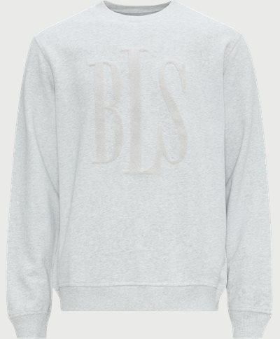 BLS Sweatshirts CLASSIC TONAL LOGO CREWNECK 202308047 Grå