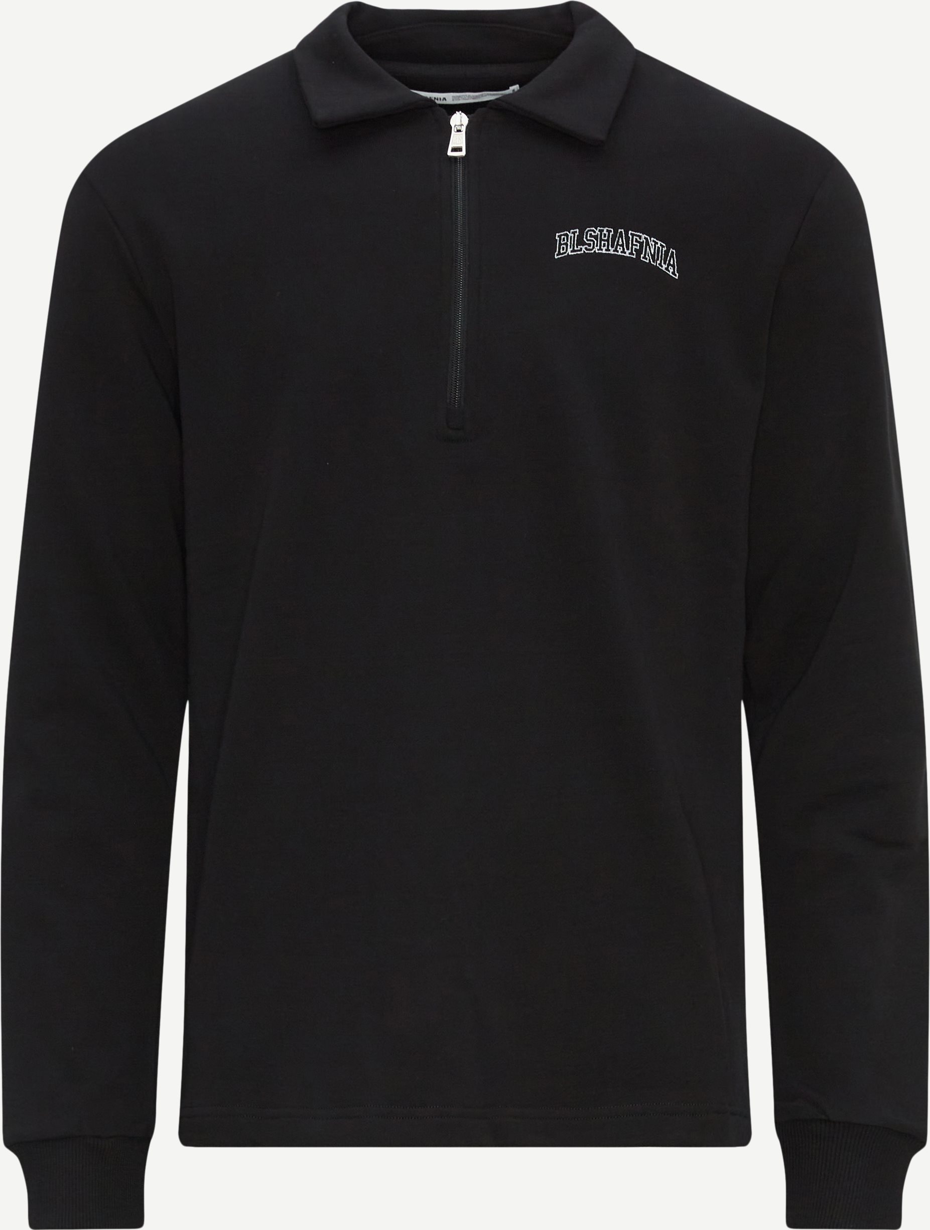 BLS Sweatshirts VARSITY OUTLINE QUARTERZIP 202308014 Black