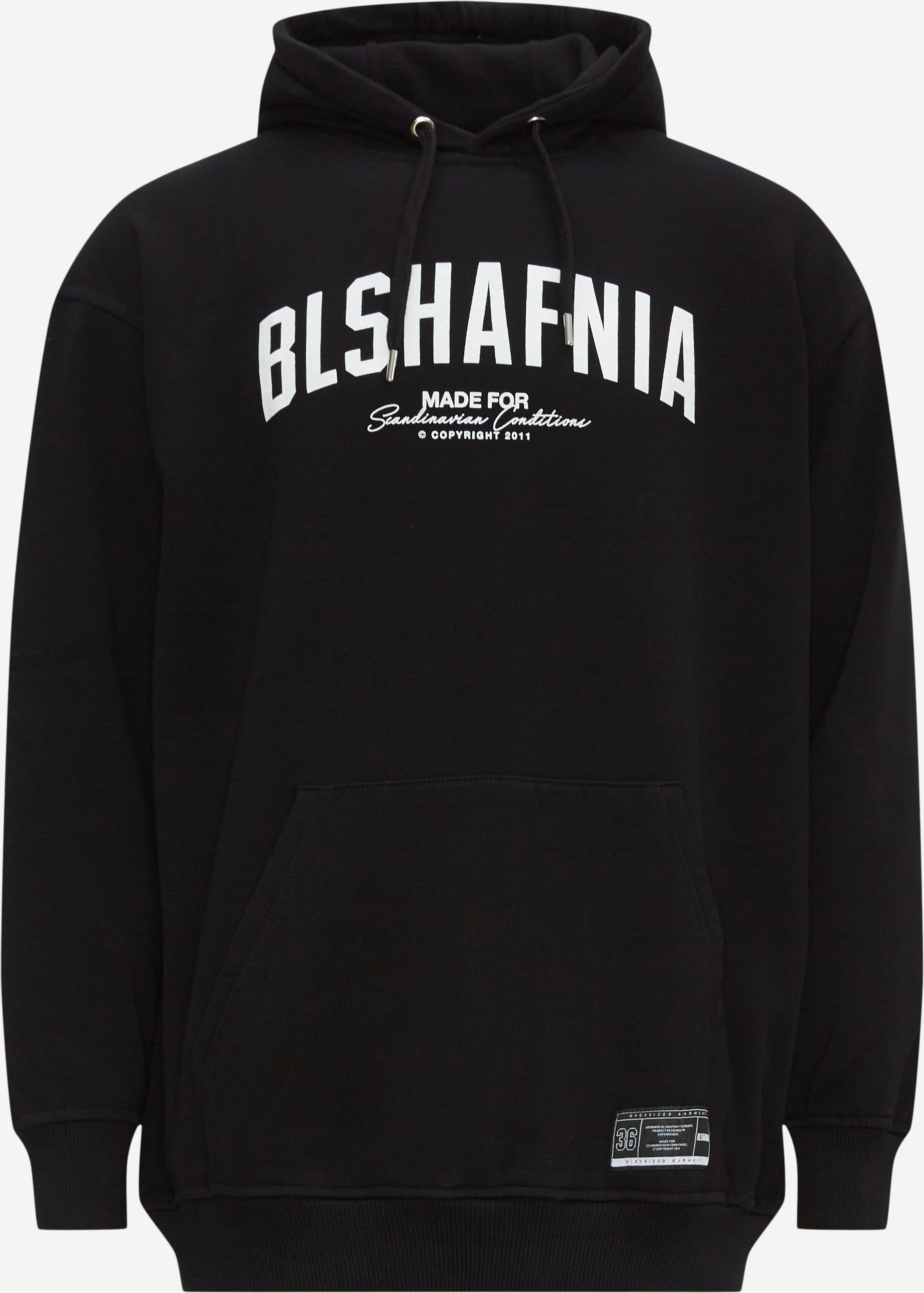 BLS Sweatshirts BACKSTAGE HOODIE 202308037 Black