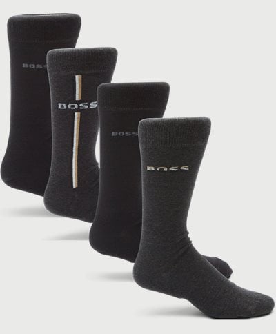 BOSS Socks 50501998 4P RS GIFT ICONIC CC Black