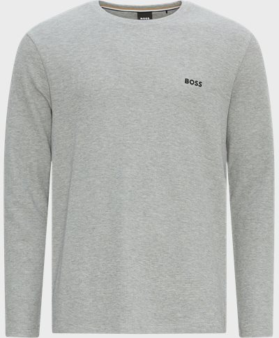 BOSS T-shirts 50479387 WAFFLE LS-SHIRT 2303 Grey