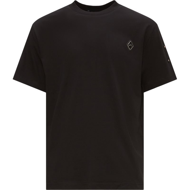 Se A-COLD-WALL* Oversize fit ACWMTS174 RHOMBUS BADGE T T-shirts Sort hos Axel.dk