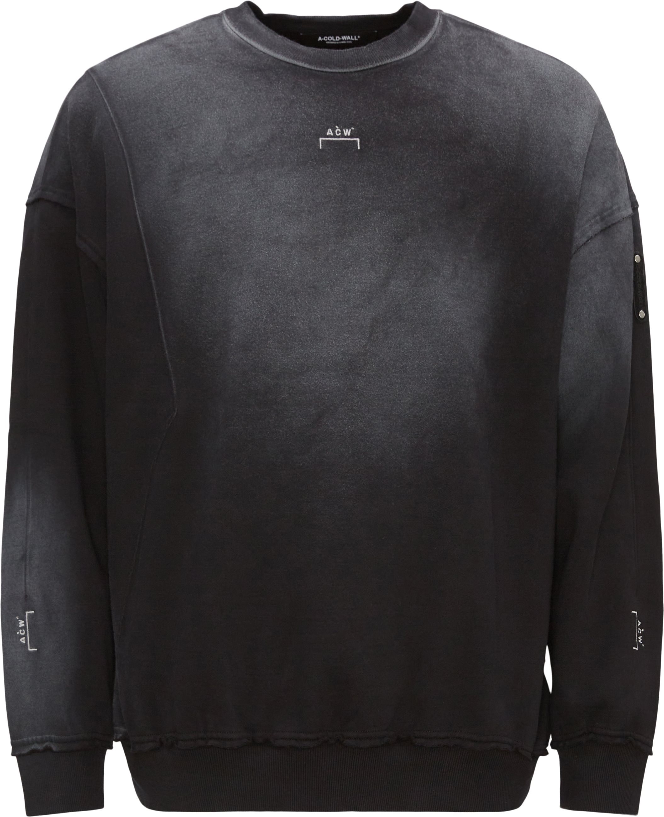 A-COLD-WALL* Sweatshirts ACWMW141 SHIRAGA CREWNECK Black