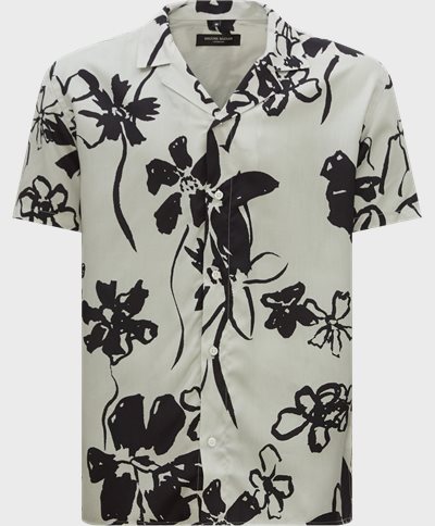 Bruuns Bazaar Short-sleeved shirts SKY HOMER SHIRT FLOWER BBM1500N Green