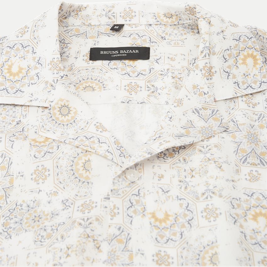 Bruuns Bazaar Shirts WON HOMER AOP SHIRT BBM1536N SAND