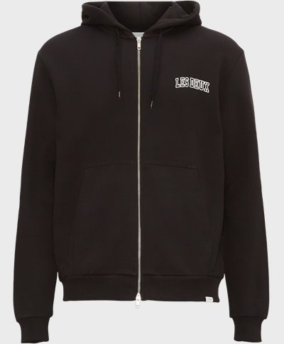 Les Deux Sweatshirts BLAKE ZIPPER HOODIE LDM202014 Black