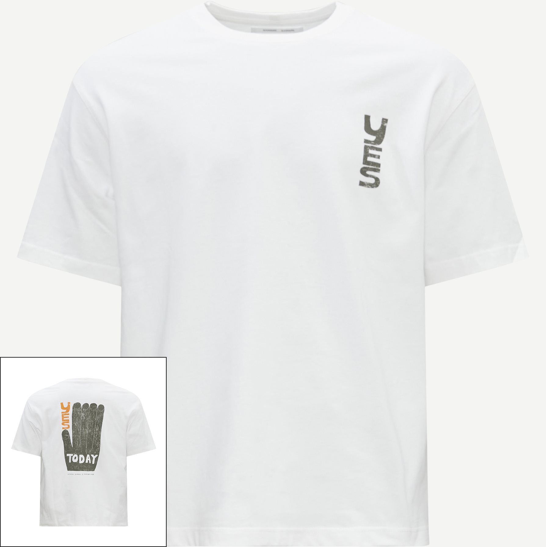 Samsøe Samsøe T-shirts NATHANIEL T-SHIRT 11725 Hvid