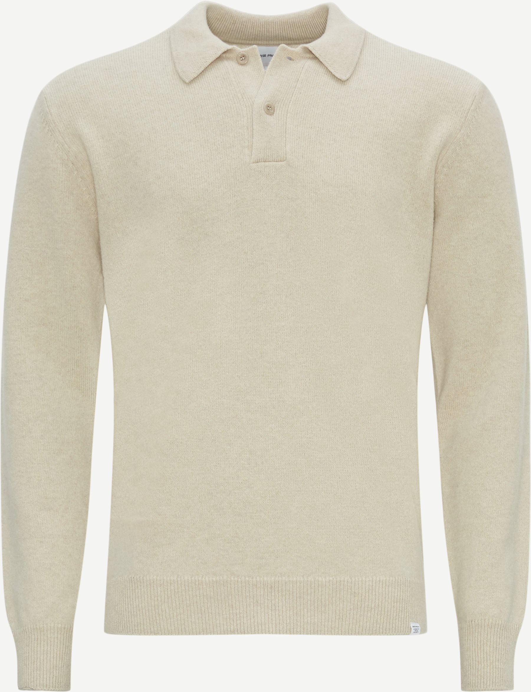 Norse Projects Stickat N45-0536 LAMBSWOOL POLO Sand
